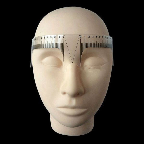 Новая форма 1 шт. Линейка для бровей измеряет микроблейдинг перманентного макияжа, чтобы измерить идеальный лоб