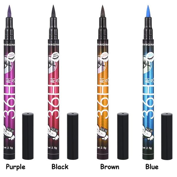 

36h waterproof black eyeliner makeup black eyeliner waterproof liquid make up beauty comestics eye liner pencil 4 colors