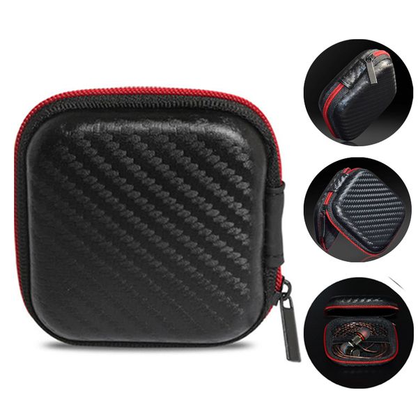 

ева молния наушники наушники твердые случаи коробка сумки для хранения сумка портативный pu крышка держатель для карты usb кабель стерео blu