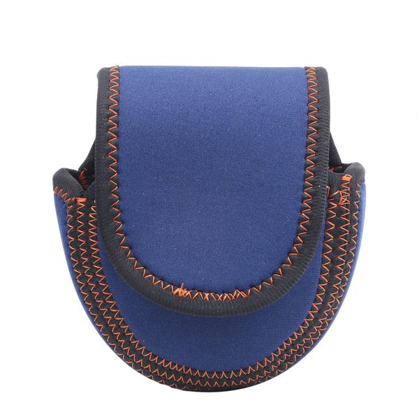 

1pcs neoprene fishing reel protective cover case 130x130mm sheepskin lined bag fly reel pouch for weight 3/4 5/6 7/8 blue