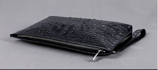 

men small bags genuine clutch leather sturdy soft men large business crocodile volume 29cm wide super clutch bags qfuvm, Red;black