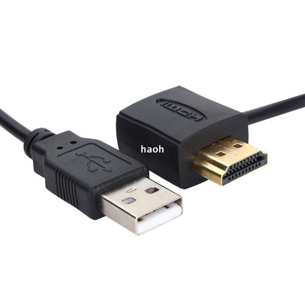 2pcs USB 2.0 HD maschio a connettore adattatore femmina 0.5M cavo connettore caricabatterie cavo di alimentazione per computer portatile universale