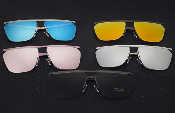 

new 5 colors uv400 big frame personality popular sunglasses exaggerated ms women female sunglasses fashion accessories men's glasses 35, White;black