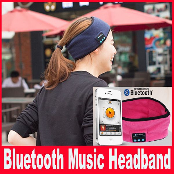 

bluetooth music phone sport sweatband sweat band for cycling running riding yoga headband headband hair band vs bluetooth hat, Black;brown