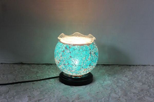 

stained glass decorative lamp the mediterranean sea creative aromatherapy pure oil lamp mosaic lamp of bedroom the head of a bed a small des