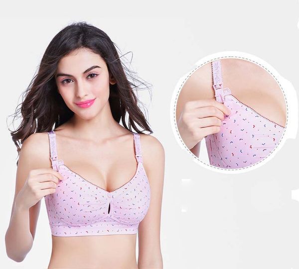 2019 Cotton Printed Breast Feeding Bra Pregnant Women Underwear