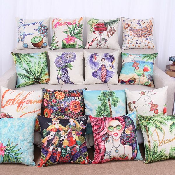

новый наволочка иллюстрации гостиная диван украшения наволочка хлопок и белье цифровая печать толстый хлопок белье чехлы