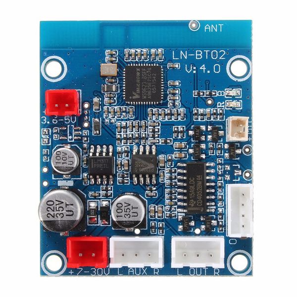 Diy bluetooth 3.0 placa de amplificadores de áudio receptor módulo de som estéreo sem fio para 12 v 24 v telefone do carro