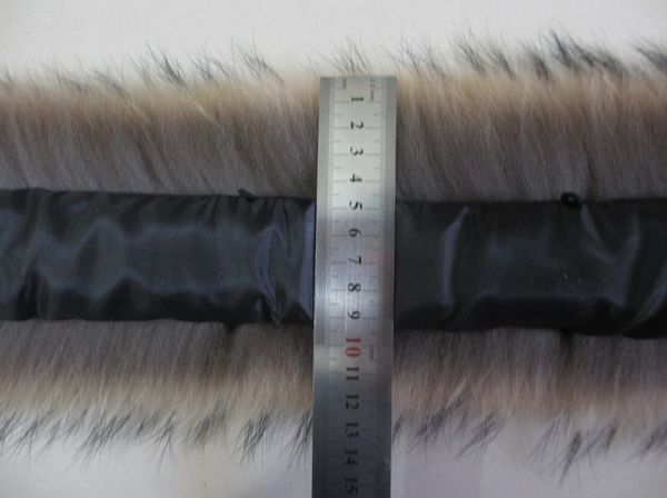 

wholesale-factory direct sales of real natural a raccoon fur collar both men and women's fashion raccoon collar 80*14 cm, Blue;gray