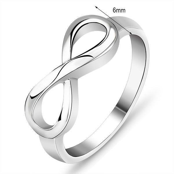 

new plain design infinite 8 shape simple 925 sterling silver ring stamped s925 endless love jewelry china jewelry factory wholesale