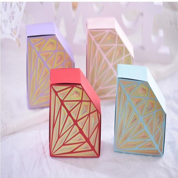 

роскошные бумаги diamonds креативный свадьбы пользу конфеты коробки подарочные сумки розовый фиолетовый birthday party фестиваль candy box ф