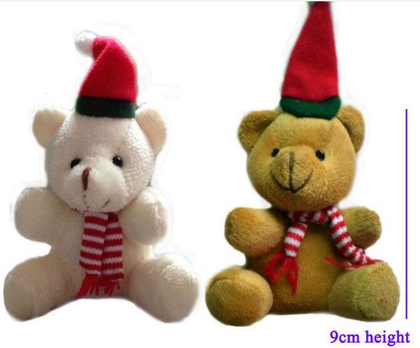 

christmas gifts 9cm christmas bear cute kids christmas toys two color can choose party supplies christmas decorations