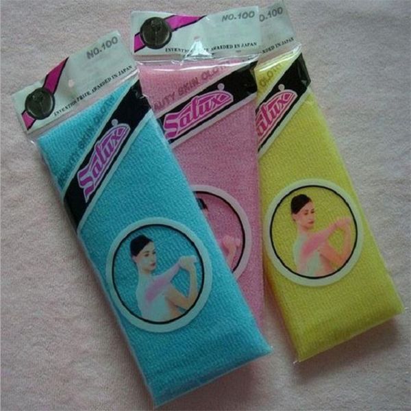 

1000pcs novelty multi colors nylon bath cloth japanese exfoliating beauty skin bath shower wash cloth towel bath brushes 1770