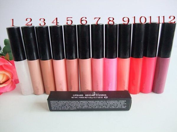 

Shipping12 piece lot new makeup lipgla brillant lip glo 4 8g