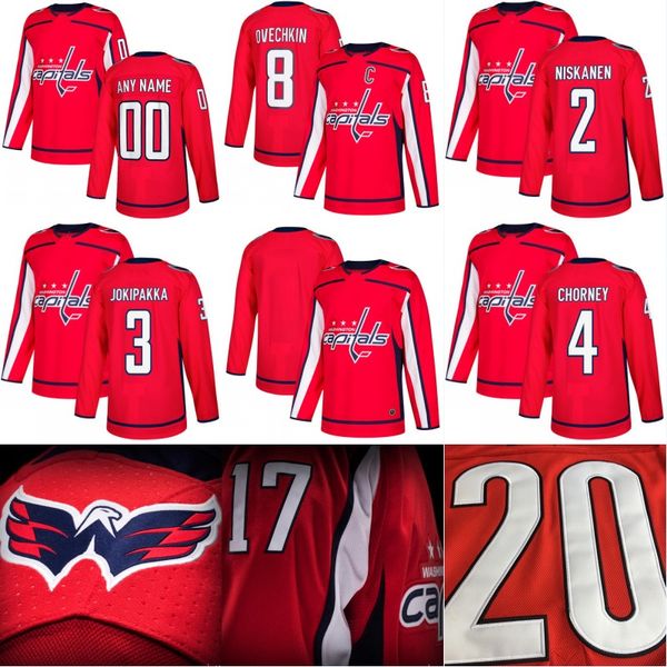 

2017-18 New Season Washington Capitals Jersey 8 Alex Ovechkin C Patch 2 Matt Niskanen 3 Jyrki Jokipakka 4 Taylor Chorney Hockey Jerseys