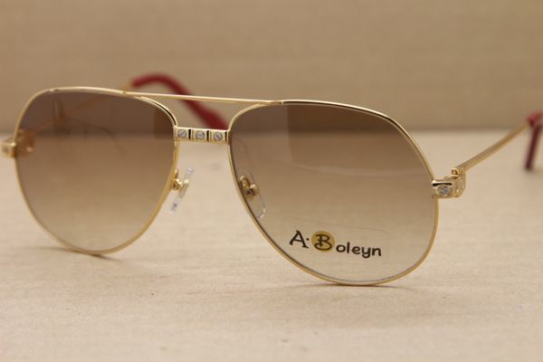 

high quanlity factory direct sale 1324912 designer sunglasses metal men women sun glasses frame size: 58-16-140 mm, White;black