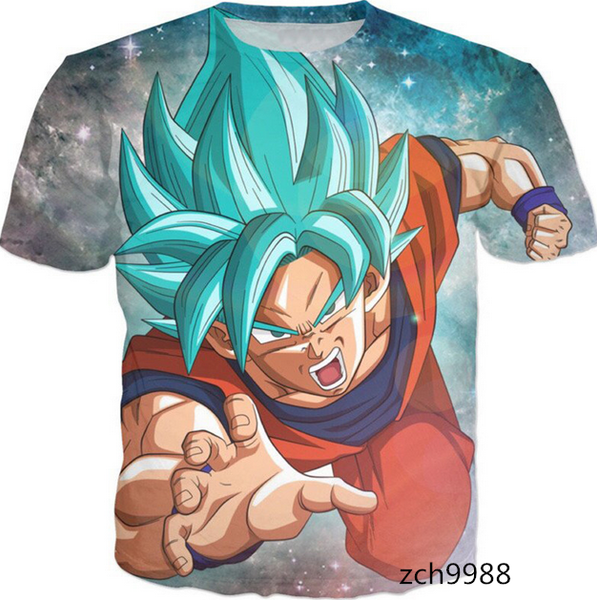 

новые женщин прибытия / mens япония аниме dragon ball гоку короткие рукава 3d печати футболки summer casual футболка s - 5xl aa146, White;black