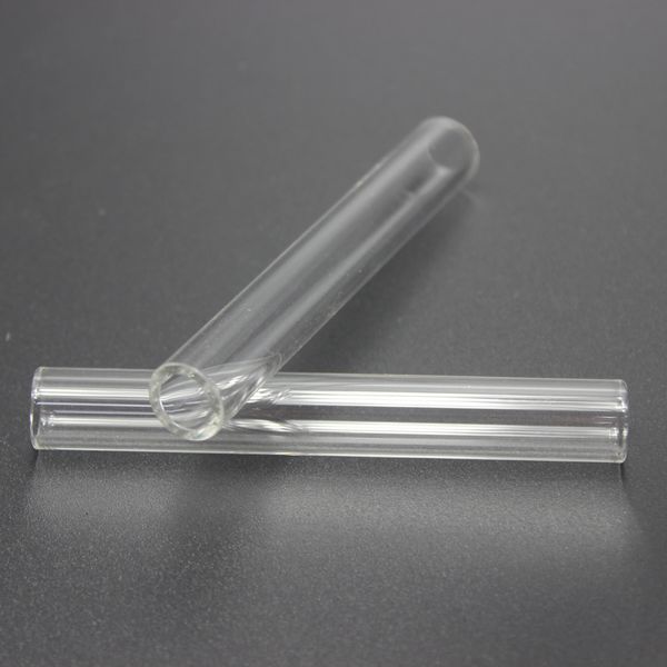 Tubos de sopro de borossilicato de vidro de 4 polegadas de comprimento 12 mm od 8mm Id Tubing de 2 mm de espessura cor de parede transparente