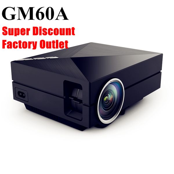

Wholesale-aao 2016 Brand New Updated Version Solo GM60A Mini Portable Metal LED Home Theater Projector HD Video Projector Support 1080p