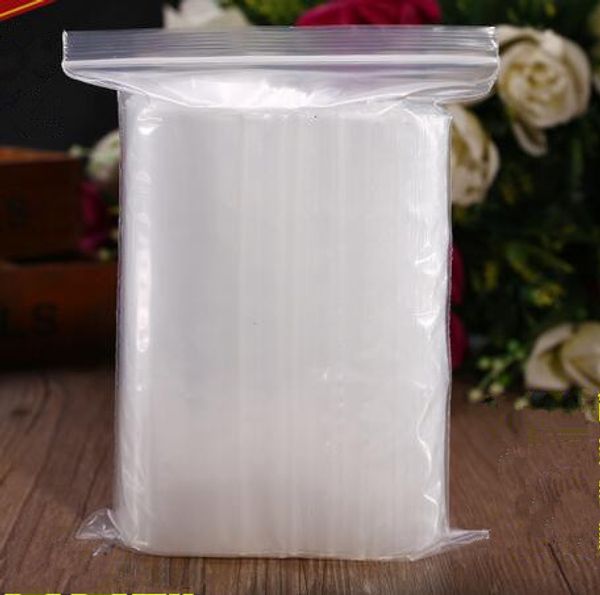 

горячие 100 шт. пластиковые пакеты белый ручка самоуправления пресс печать закрывающемся zip замок