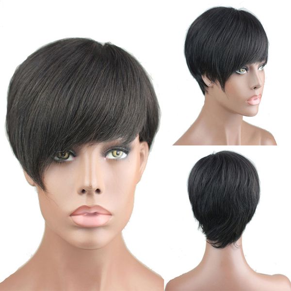 Short Human Hair Wigs For Black Women Bob Brazilian Virgin Hair