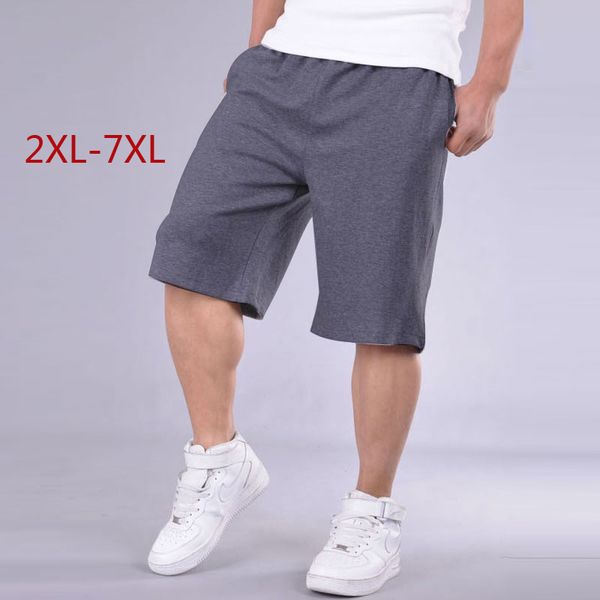 

wholesale-big size shorts men solid baggy loose elastic shorts cotton casual plus size shorts extra large big plus size 4xl 5xl 6xl 7xl, White;black