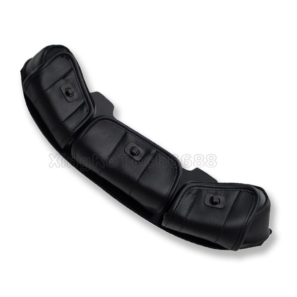 

8 " abs волна лобовое стекло pu сумка седло 3 сумка карман для harley 1996-2013 черный