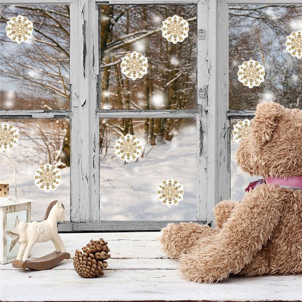 6 Blätter/Set Künstliche Schneeflocke Weihnachtsbaum Anhänger Ornament Weihnachtsdekoration für Neujahr Home Party Supplies