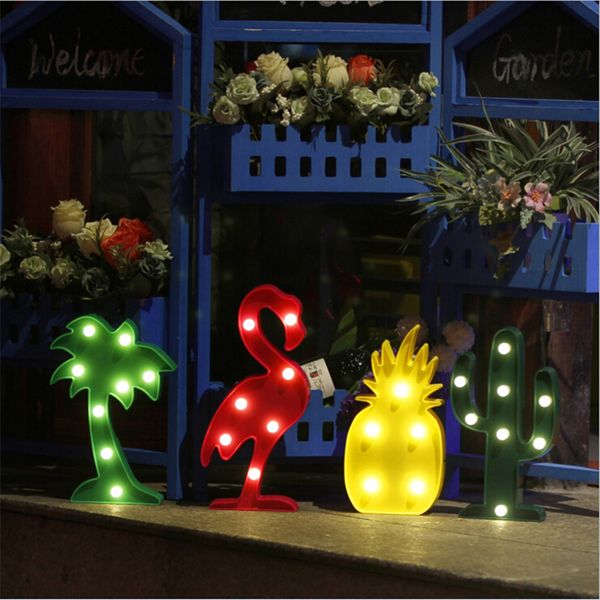 Großhandel 3d Flamingo Ananas Kaktus Kokospeal Party Requisiten Led ... Großhandel 3d Flamingo Ananas Kaktus Kokospeal Party Requisiten Led ...