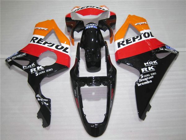 Aftermarket-Karosserieteil-Verkleidungsset für Honda CBR900RR 2002 2003, gelb-rot-schwarzes Verkleidungsset CBR 954RR 02 23 OT30