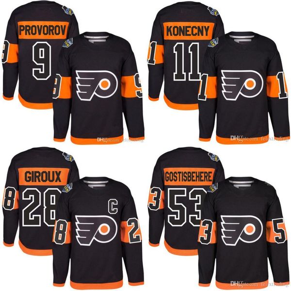 

Youth 2017 Stadium Series Premier Jersey Men Philadelphia Flyers 28 Claude Giroux 53 Shayne Gostisbehere Travis Konecny Ivan Provorov Hockey