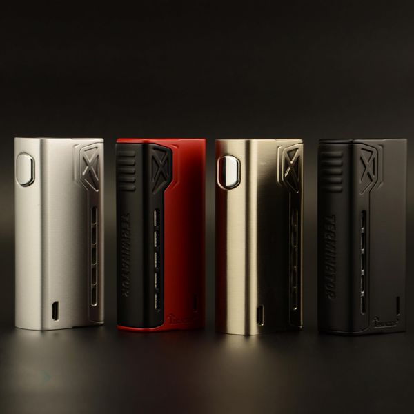 

Authentic Tesla Terminator 90W Box Mod Big Fire Button Bright LED Light Magnetic Design 2A Fast Charging Teslacigs E Cig DHL Free