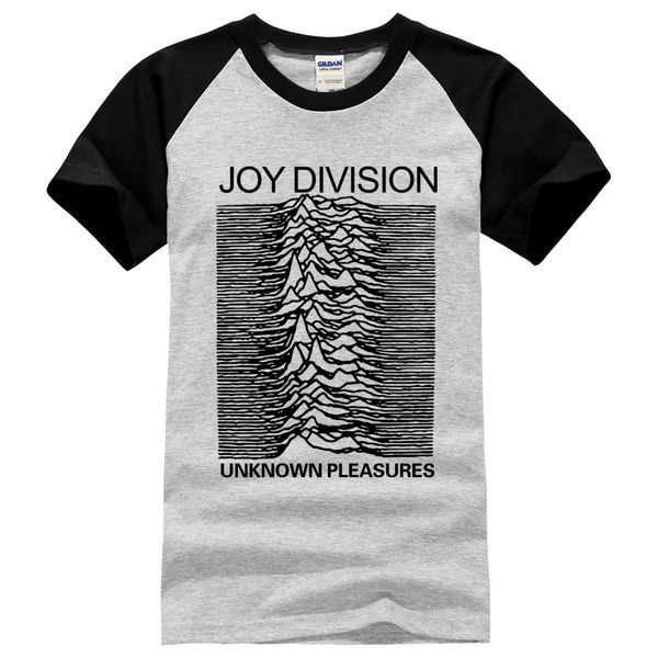 

wholesale- euro style joy division t shirts men unknown pleasure post punk gothic t shirt man tee o neck 100% cotton mens, White;black