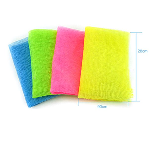 

wholesale-2015 exfoliating nylon scrubbing cloth towel bath shower body cleaning washing sponges scrubbers bathroom tool