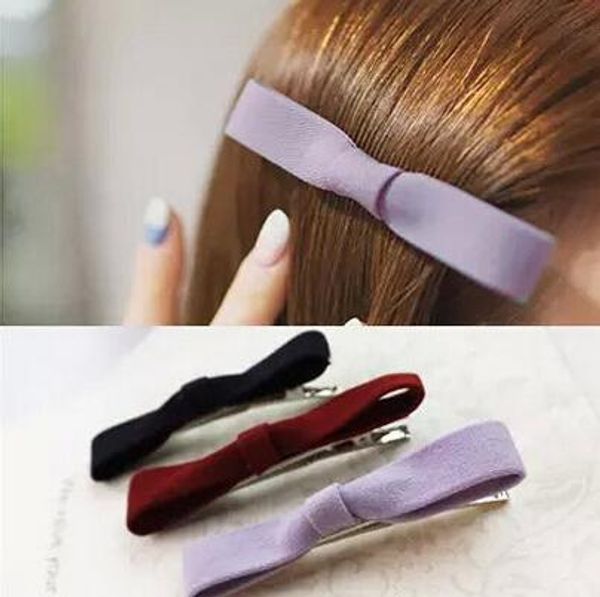 

лучший подарок классические новые украшения для волос сплошного цвета ткань банта клип ювелирного слово паста утконос папка fj010 заказа сме, Golden;silver