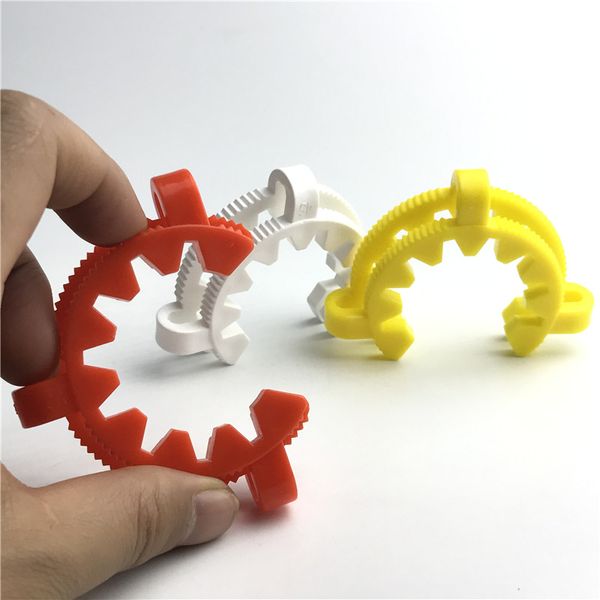 adattatore a discesa in vetro adattatori per bong clip in plastica da 45 mm per tubi dell'acqua clip a morsetto collegare per vetro su piattaforme petrolifere in vetro