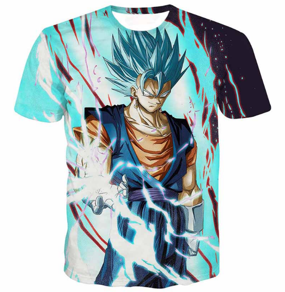 

dragon ball z новые моды для мужчин / женщин goku vegeta летний стиль смешные мужская 3d печати повседневная футболка s --- 5xl aa661, White;black