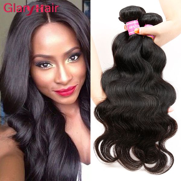 

оптовая перуанские человеческие волосы волна тела волос ткет перуанские девственные волосы расслоение сделок 100g кусок необработанных челов, Black