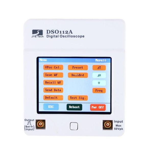 Freeshipping osciloscopio DSO 112A TFT Touch Screen Mini oscilloscopio digitale portatile Interfaccia USB 2 MHz 5 Msps oscyloskopy osciloscop