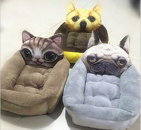 Acheter Belle Chat Chien 3d Modèle Réal Modèle De Lit Pour Animaux Domestique Chenil Pour Chiot Oreiller Coussin Tapis De Chat De 1609 Du