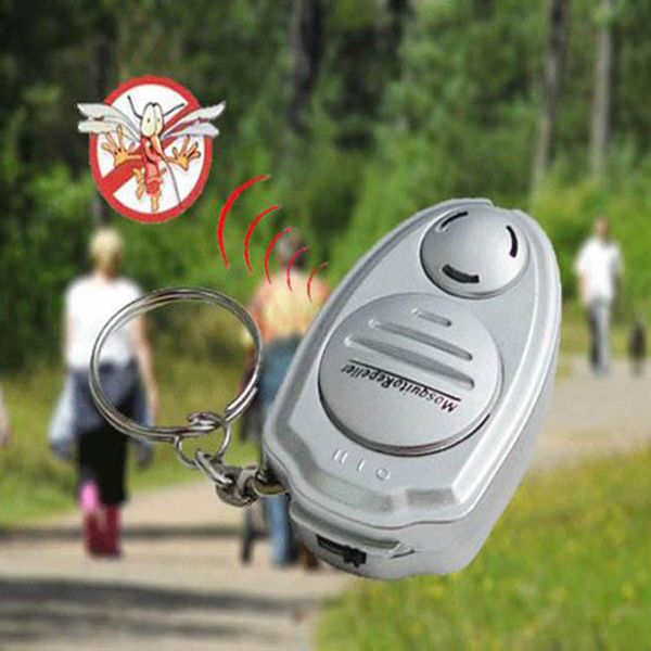 

Portable ultra onic anti mo quito repeller in ect repellent key chain electronic pe t control cq el003 100pc lot dhl