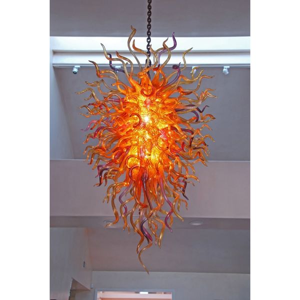 

dale chihuly style murano lamp blown glass chandeliers lighting ac 110v 220v modern art chandelier for home decor