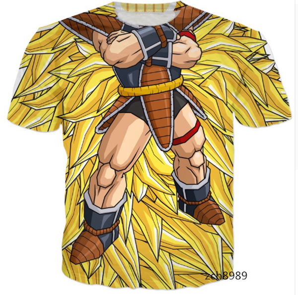 

новые моды мужские / женские супер saiyan гоку dragon ball летний стиль смешные унисекс 3d печати повседневная футболка s - - - 5xl aa472, White;black
