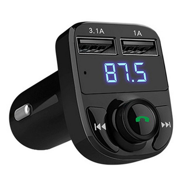 

1PC Handsfree Wireless Bluetooth FM Transmitter Radio Car MP4 Modulator Music Player Charger USB TF LED Dual USB charger