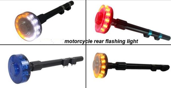 Hochintensives DC12V, 12W LED-Motorrad-Blitzwarnlicht, Motorrad-Notlicht für Polizei, Krankenwagen, Feuer, wasserdicht