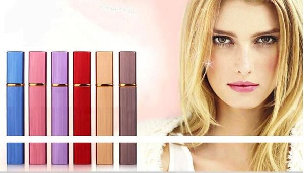

pperfume atomizer cosmetic containers 7 colors 12ml aluminum spray bottles