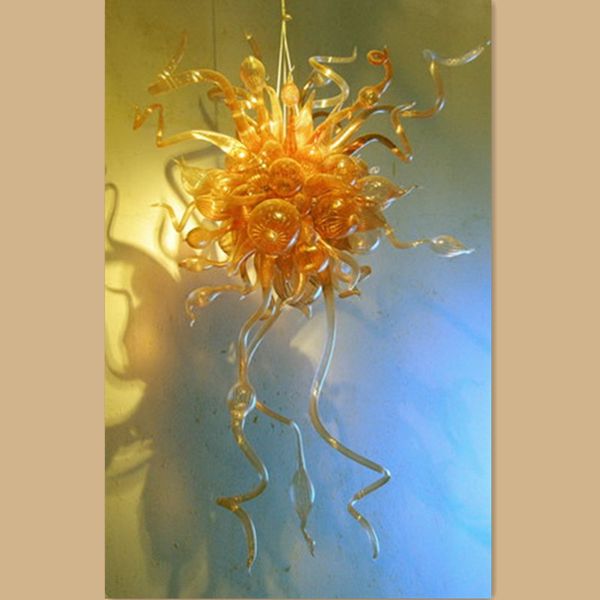 

yellow bedroom room light decor hand made blown glass chandelier crystal chandelier luminaire european chandeliers christmas decor