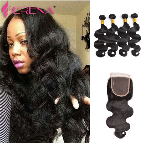 2019 Brazilian Human Weave Hair Weft Extensions 4 Bundles And