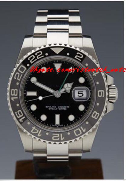 

Высокое качество роскошные часы сапфир из нержавеющей стали II керамика 116710 механ