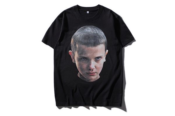 

Дети глава мужская футболка новая мода черный тройник пары одежда размер S-3XL